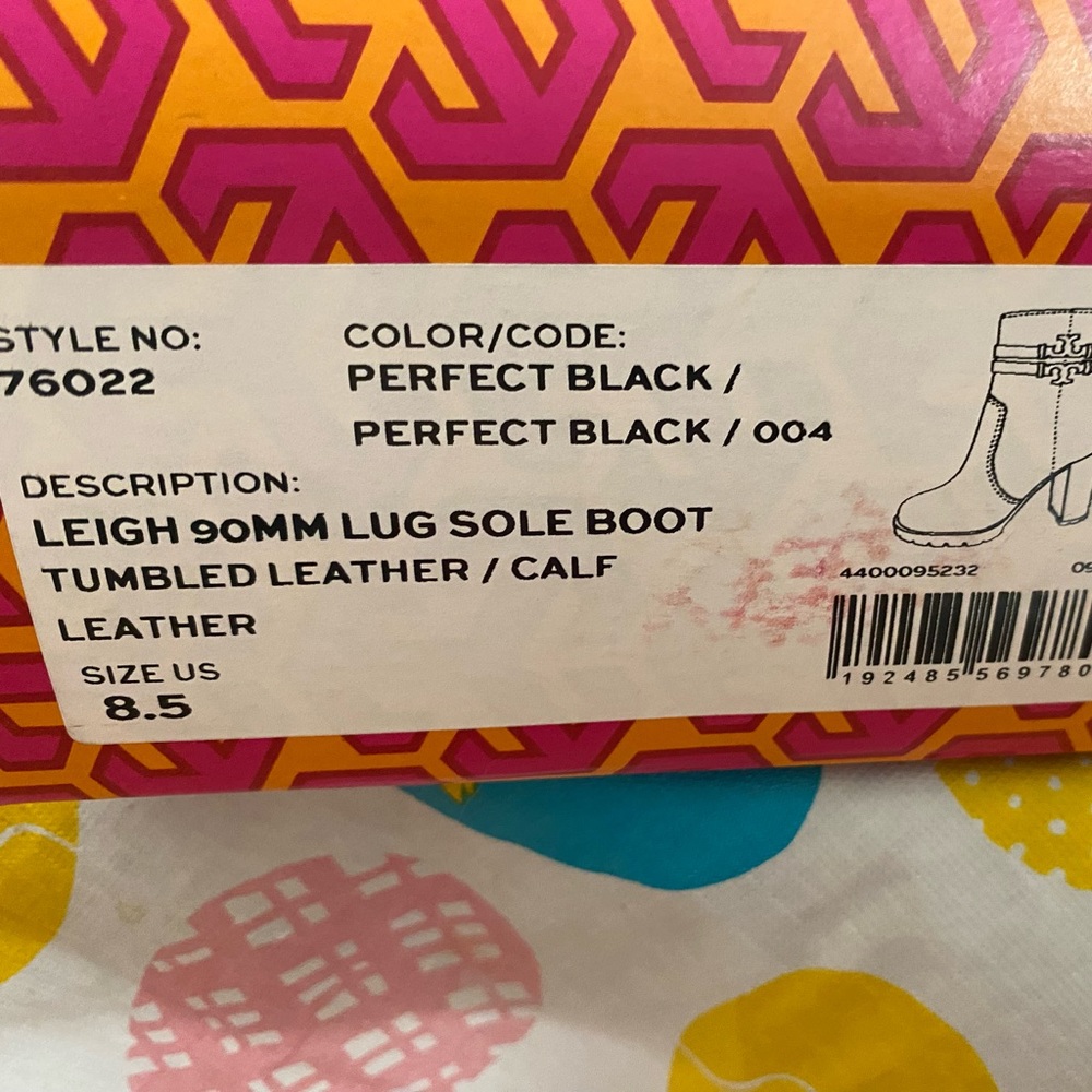 Tory Burch Lehigh black leather boots